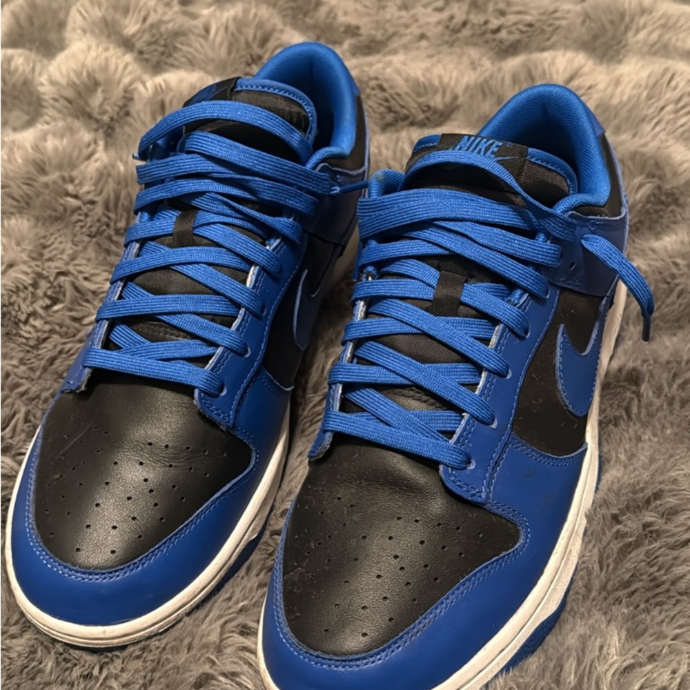 Nike dunk low retro black hyper cobalt